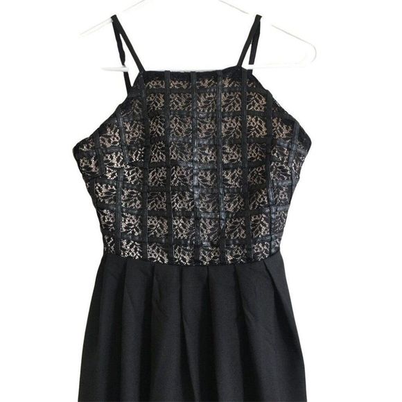 Missguided Skater Dress Size 2 US XS 9799 Black - Picture 3 of 8